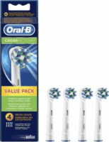 Oral-B EB50-4 CrossAction pótfej Fehér - ValuePack (4 db / csomag)