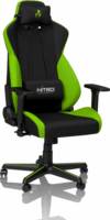 Nitro Concepts S300 Gamer szék - Fekete/Zöld (Atomic Green)