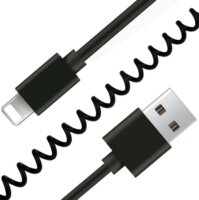 Gembird CC-LMAM-1.5M iPhone USB szinkronizáló- és töltő spirálkábel - Fekete