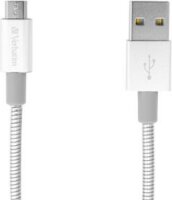 Verbatim USB 2.0 - MicroUSB adat és töltő kábel 1m Ezüst