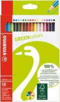 Stabilo GreenColours Hatszögletű Színes ceruza készlet 18 különböző szín (18 db/csomag)