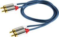 Somogyi RCA kábel 1m (2 x RCA apa - 2 x RCA apa)
