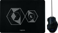 Logilink ID0162 Vezetékes Gaming Egér + Egérpad - Fekete/Kék