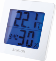 Sencor SWS 1500 W LCD időjárás-állomás ébresztőórával - Fehér