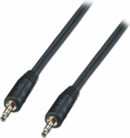 Lanberg CA-MJMJ-10CC-0020-BK 3.5mm Jack (apa - apa) kábel 2m - Fekete