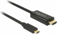 Delock 85258 USB Type-C - HDMI (Apa-Apa) Adapterkábel 1m - Fekete