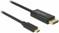 Delock 85256 USB Type-C - DisplayPort (Apa-Apa) Adapterkábel 2m - Fekete