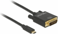 Delock 85320 USB Type-C - DVI-D (Apa-Apa) Adapterkábel 1m - Fekete