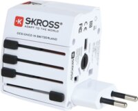 Skross World MUV USB Utazóadapter Fehér