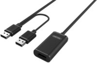 Unitek Y-277 USB 2.0 Aktív Hosszabbító Kábel 5m Fekete