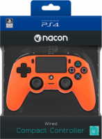 Nacon Wired Compact Playstation 4 Vezetékes Controller - Narancssárga (NA360745)