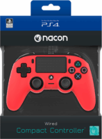 Nacon Wired Compact Playstation 4 Vezetékes Controller - Piros (NA360714)