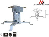 Maclean MC-582 Mennyezeti projektor tartó - Ezüst
