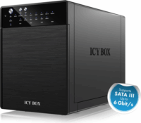 RaidSonic IcyBox IB-RD3640SU3 4x 3.5" RAID USB 3.0 / eSATA Külső HDD ház - Fekete