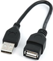 Gembird USB 2.0 A apa - A anya hosszabbító kábel 0.15m - Fekete