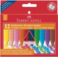 Faber-Castell "Jumbo Grip" Zsírkréta Háromszögletű -12 db Vegyes