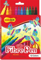 Flexoffice Colorkit Filctoll készlet - 12 különböző szín (12 db/cs)