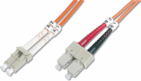 Digitus DK-2532-01 optikai patch kábel LC/SC Duplex 1m - Narancssárga