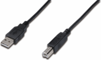 Assmann AK-300105-005-S USB-A - USB-B (apa - apa) kábel 0.5m - Fekete