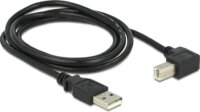 Delock 83519 USB-A - USB-B 90° (apa - apa) kábel 1m - Fekete