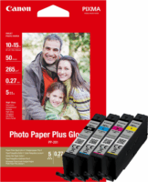 Canon CLI-581XL Tintapatron Multipack + Plus Glossy II Fotó papír (50db)