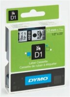 Dymo D1 12mm Festékszalag - Piros alapon fekete