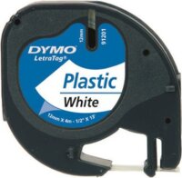 Dymo Letratag 12mm Festékszalag - Fehér alapon fekete