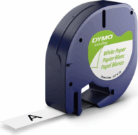 Dymo Letratag 12mm Feliratozógép szalag - Fehér alapon fekete