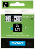 Dymo D1 24mm Festékszalag - Fehér alapon fekete