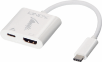 Lindy USB 3.1 Type C apa - HDMI anya Adapter - Fehér