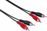 Hama 30468 ST ECO 2RCA-2RCA összekötő kábel 5.0m Fekete