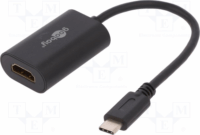 Goobay 38532 USB 3.1 C apa - HDMI anya adapter - Fekete