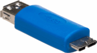 Akyga USB 3.0-A - MicroUSB-B adapter Kék