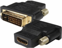 Sbox DVI A - HDMI M/F DVI - HDMI Adapter Fekete