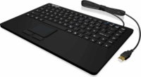 RaidSonic IcyBox KeySonic USB Mini Billentyűzet ENG + touchpad - Fekete