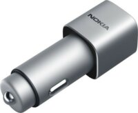 Nokia szivargyújtó 2xUSB töltő (5V / 2.4A) Ezüst