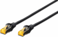 Digitus Premium CAT6a S-FTP Patch kábel 1m Fekete