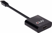 Club3D Mini Displayport 1.2 - HDMI 2.0 UHD active adapter Fekete