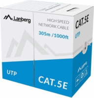 Lanberg LCU5-11CC-0305-S UTP CAT5e Patch kábel 305m Szürke