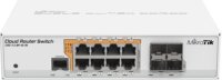 MikroTik CRS112-8P-4S-IN L5 PoE Gigabit Cloud Switch - Fehér