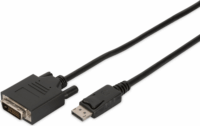 Digitus DisplayPort apa - DVI-D apa Adapter kábel 2m Fekete