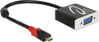DeLOCK USB Type-C apa > VGA anya Adapter (DP váltakozó mód) Fekete