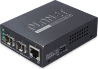 PLANET 10/100/1000Base-T -> Dual 1000Base-X SFP Media Konverter