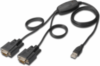 Digitus USB2.0/2 x RS232 (DB9M) konverter kábel, 5 LGW