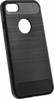 Forcell Carbon Apple iPhone 5/5S/SE Hátlap Tok - Fekete