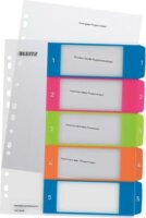 Leitz Wow A4 Maxi Nyomtatható regiszter (1-5) - Vegyes színű