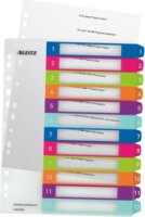 Leitz Wow A4 Maxi Nyomtatható regiszter (1-12) - Vegyes színű