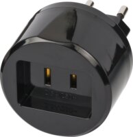 Brennenstuhl 1508500010 USA > Eu Utazó Adapter Fekete