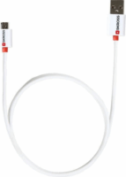 Skross SKR-MICROUSBCABLETE USB 2.0 A apa - micro B apa Összekötő kábel 1m - Fehér/Narancs