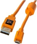 Tether Tools CU5430ORG USB-A - USB Micro-B (apa - apa) kábel 4.6m - Narancssárga